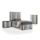 preview thumbnail 4 of 26, Furniture of America Sherri Modern 3-Piece Light Grey Solid Wood Kids Platform Bedroom Set with LED