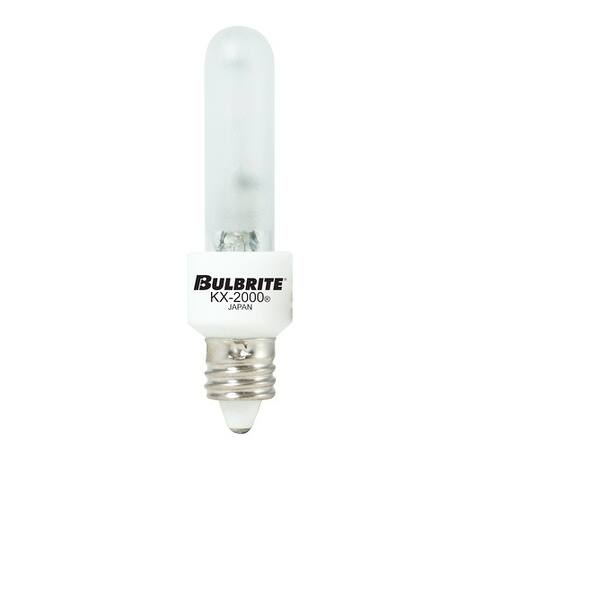 Bulbrite Pack of (2) Dimmable T3 MiniCandelabra (E11) Krypton Bulb