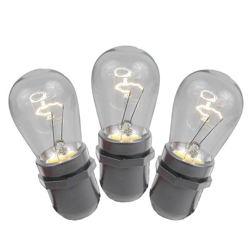 100 Foot S14 Edison Outdoor Patio String Lights, Market Lights, 25 S14 Bulbs