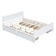 preview thumbnail 73 of 158, (Twin/Full/Queen)Curved Legs Design Platform Bed Frame with 4 Drawers