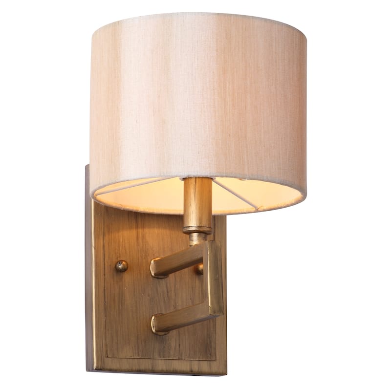 SAFAVIEH Lighting Melissia 9.5-inch Gold Sconce (Set of 2) - 6.5"x7.875"x9.5" - Antique Gold - 7Wx8Dx10H