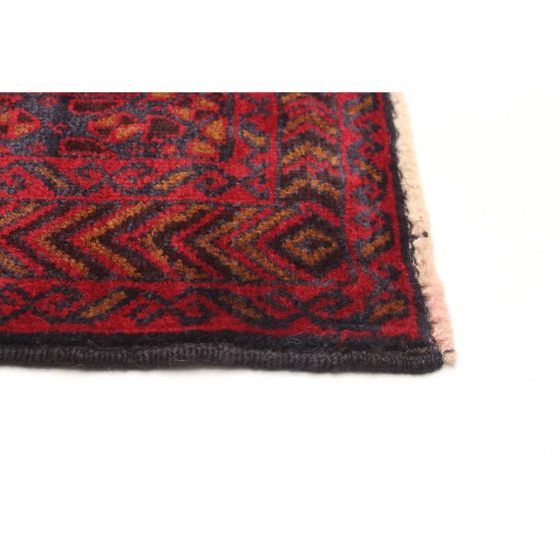 ECARPETGALLERY Hand-knotted Teimani Navy Wool Rug - 3'8 x 6'4