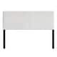 preview thumbnail 35 of 35, CraftPorch Corduroy Modern Upholstered Pleated Velvet Headboard White - King