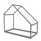 preview thumbnail 5 of 7, Gray Twin Size Solid Wood House Bed with Roof for Kids, Boys and Girls, Bedroom