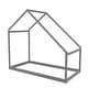 preview thumbnail 6 of 6, Wooden Twin Bed Frames w/Roof, Montessori House Shaped Floor Bed for Kids Girls Boys, Sturdy Framework, Easy Assembly, No Noise