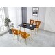 preview thumbnail 10 of 19, Modern chair(set of 2 ) with iron tube legs, soft cushions and comfortable backrest, hairball back