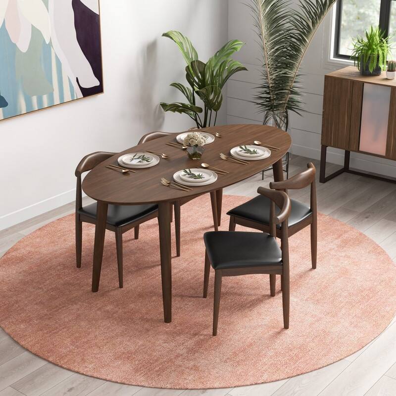 Spruce & Spring Modern Upholstered Dining Chairs Set with Solid Wood Frame Kitchen Side Chairs