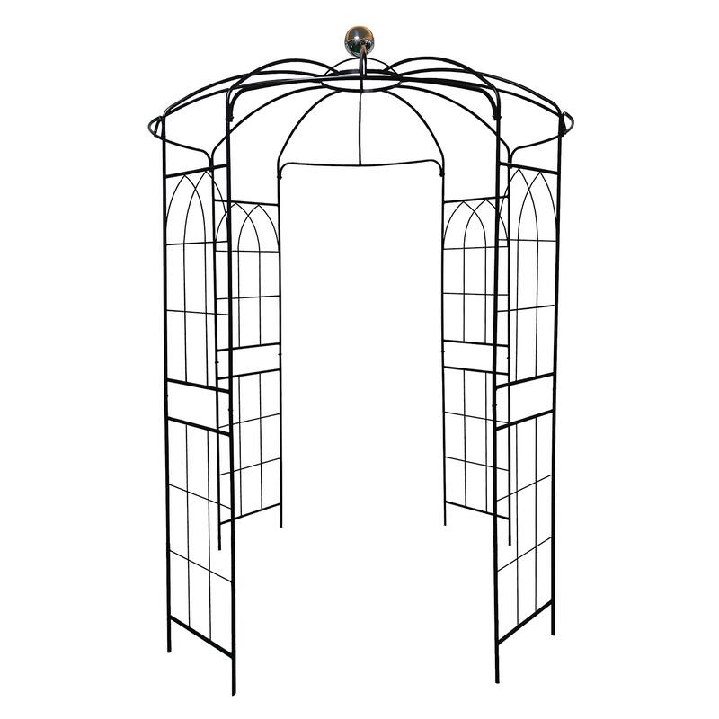 Metal Outdoor Garden Arbor, Wedding Arch Gazebo Pergola
