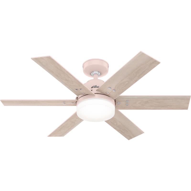 Hunter 44" Pacer Ceiling Fan with LED Light Kit and Handheld Remote - Modern Farmhouse, Transitional