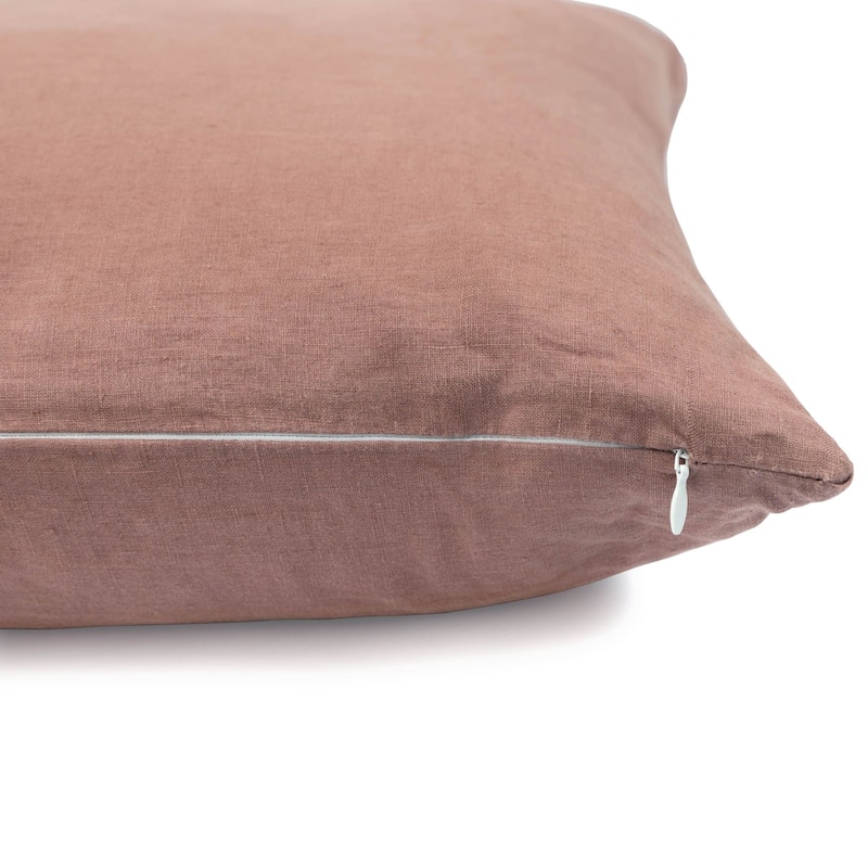 100% French Linen Throw Pillow Sham by BOKSER HOME