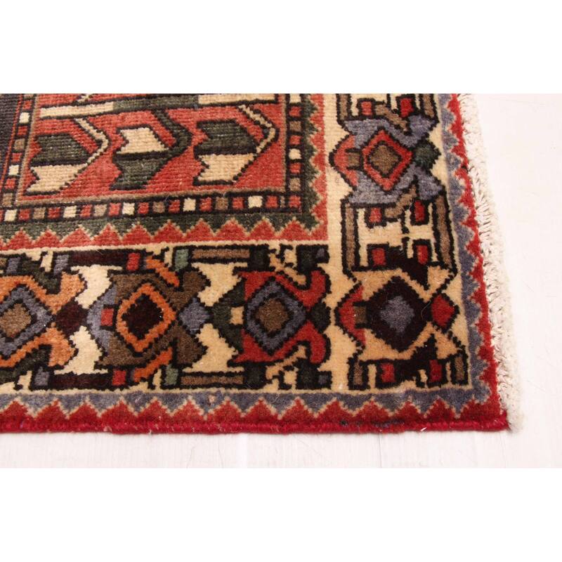 ECARPETGALLERY Hand-knotted Kayseri Vintage Red Wool Rug - 4'10 x 9'6