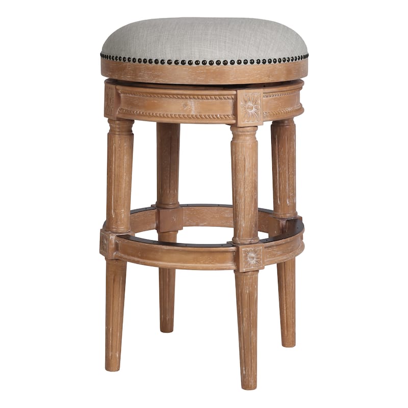 New Ridge Home Goods Chapman Backless Swivel 31"H Bar-Height Stool
