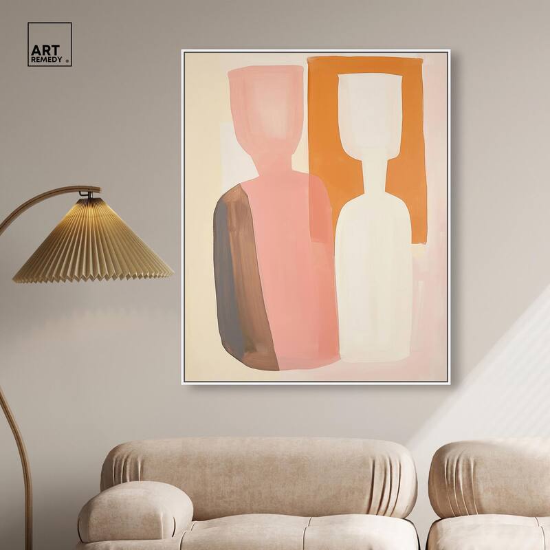 Peach Echoes II Canvas by Art Remedy