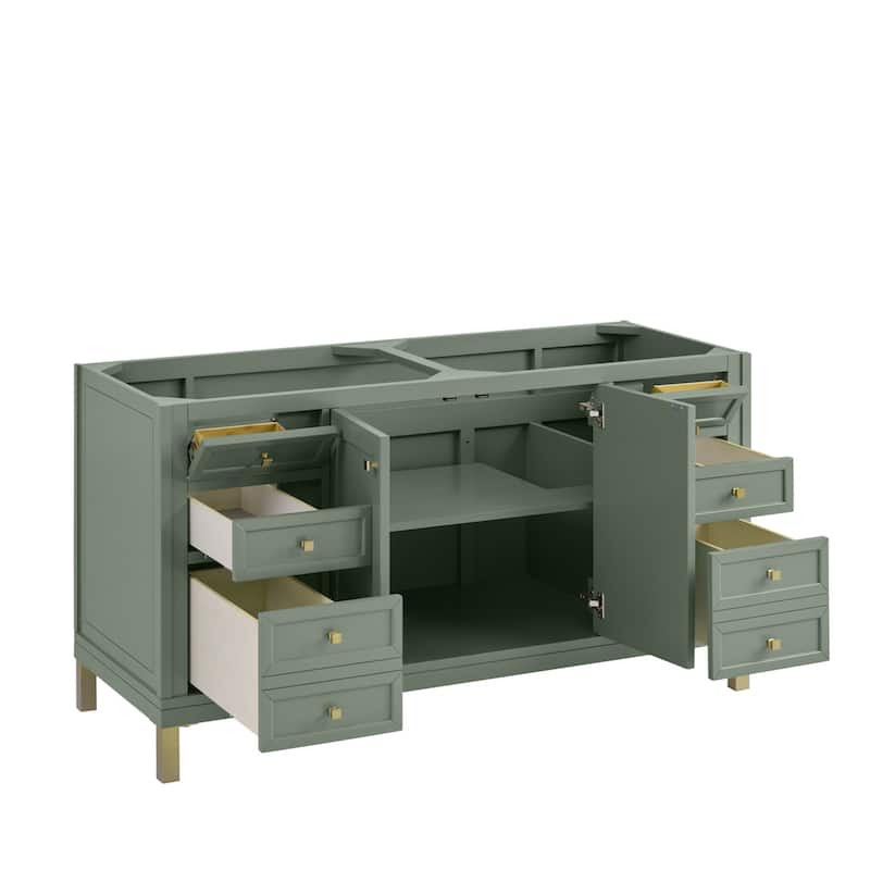 James Martin Vanities 503-V60D-3ENC Chicago 60" Free Standing Double