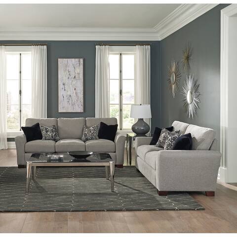 Coaster Furniture Drayton Warm Grey 2-piece Flared Arm Living Room Set