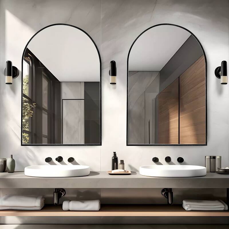 Bathroom Arch Aluminum Wall Mirror Vanity Mirrors