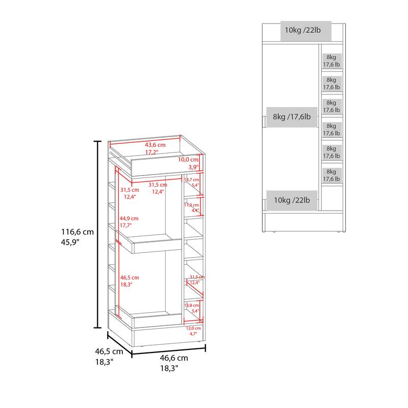 FM FURNITURE Lamer Corner Bar Cabinet with Wine Rack and Open Shelf, Black