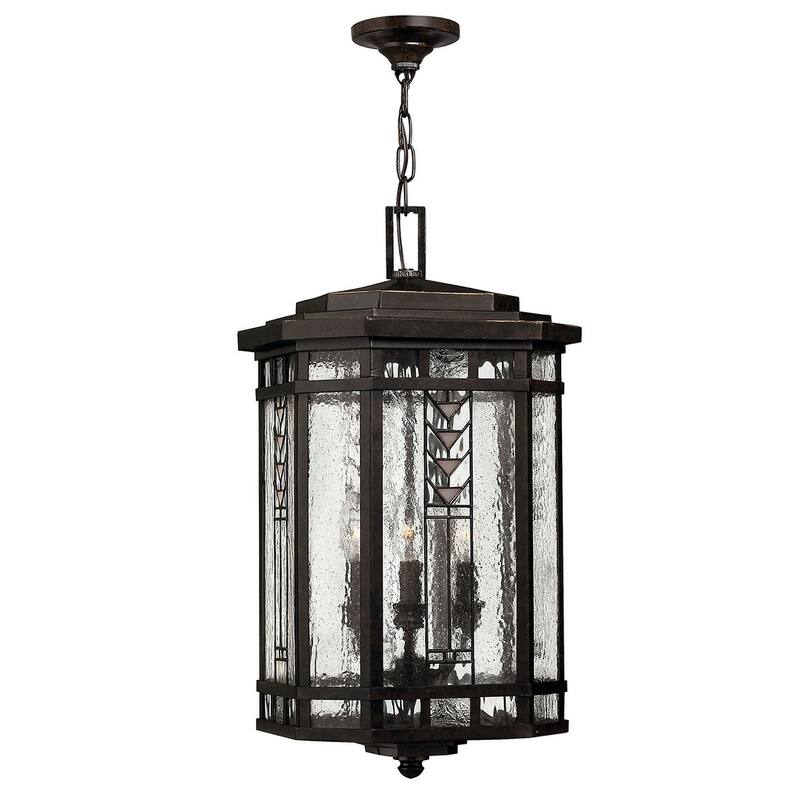 Hinkley Lighting 4 Light Outdoor Lantern Pendant from the Tahoe - Regency Bronze