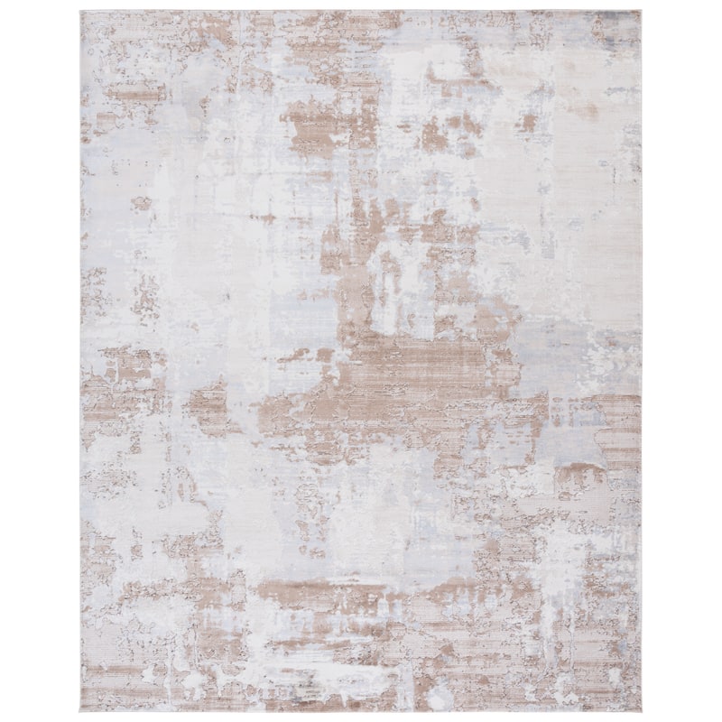 SAFAVIEH Whisper Estelle Modern Abstract Rug - 9' x 12' - Beige/Light Grey