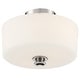 preview thumbnail 2 of 2, Travis 2 Light Polished Nickel Ceiling Mount - 12.5'' W x 9.25'' H