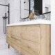 preview thumbnail 132 of 148, Floating Bathroom Vanity with Integrated Resin Top