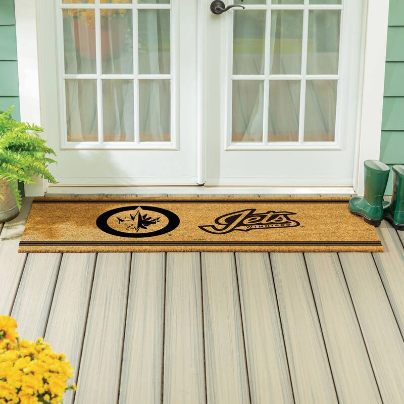 Winnipeg Jets Monochrome Indoor/Outdoor Coir Door Mat
