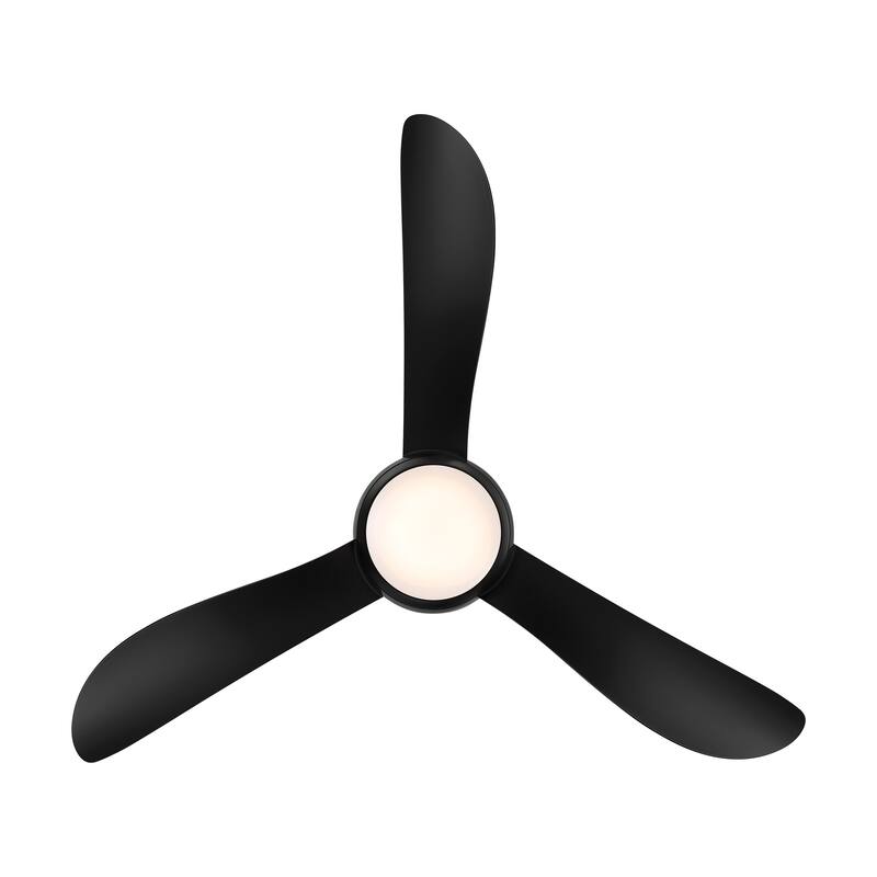 Corona 3-Blade Smart FlushMount Ceiling Fan 44in 3000K LED & Remote - N/A