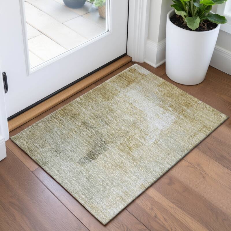 Premium Washable Super Soft Ombre Solid Mayfield Rug - Wheat - 1'8" x 2'6"