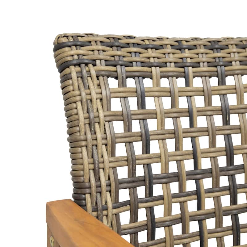 Exquisite Wood and Wicker Dining Chair(Set of 2)
