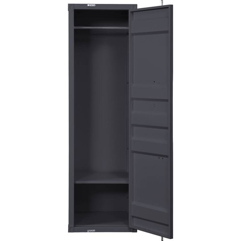 Metal Frame Wardrobe with Single Door