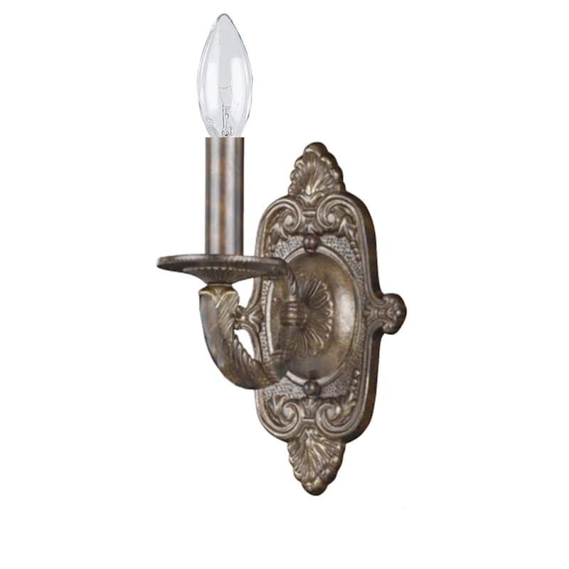 Crystorama Lighting Group Paris Flea Market Single Light 15" High Wall - Venetian Bronze