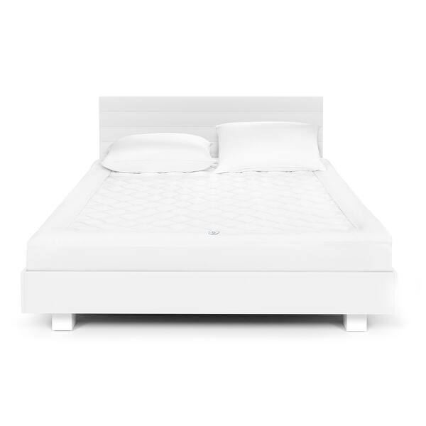 Shop Great Sleep Hydrocool 5 Degree Cooling Advantage Cooling Mattress Pad White Overstock 28572303