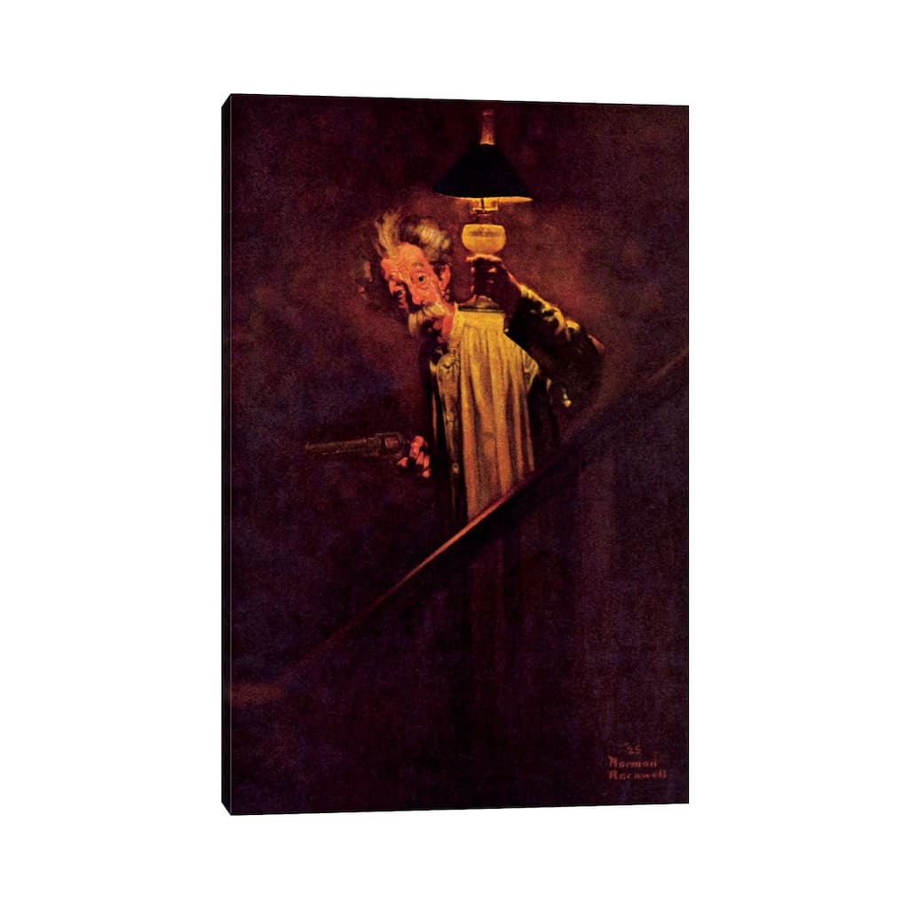 iCanvas "What a Protection Electric Light Is" by Norman Rockwell Canvas Print