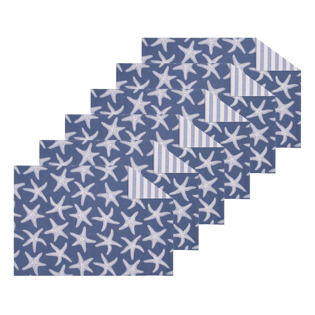 Calming Seas Starfish Placemat Set 6