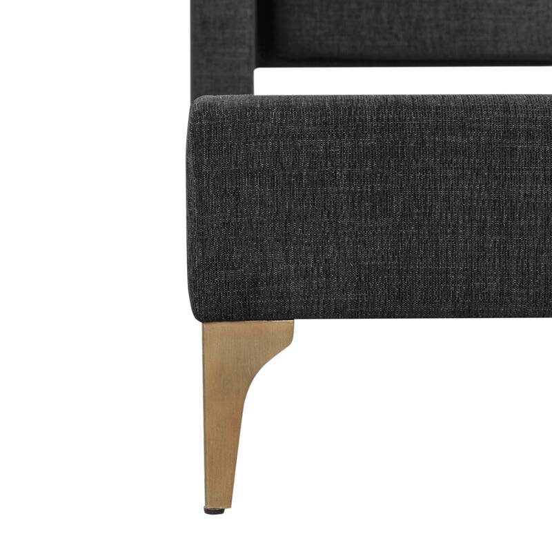 Stanford Upholstered Wingback Bed