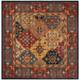 SAFAVIEH Handmade Heritage Ashly Traditional Oriental Wool Rug - 6' x 6' Square - Red/Multi