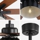 preview thumbnail 29 of 42, 52/66-In Farmhouse Style Industrial Windmill Large Ceiling Fan with Light and Remote