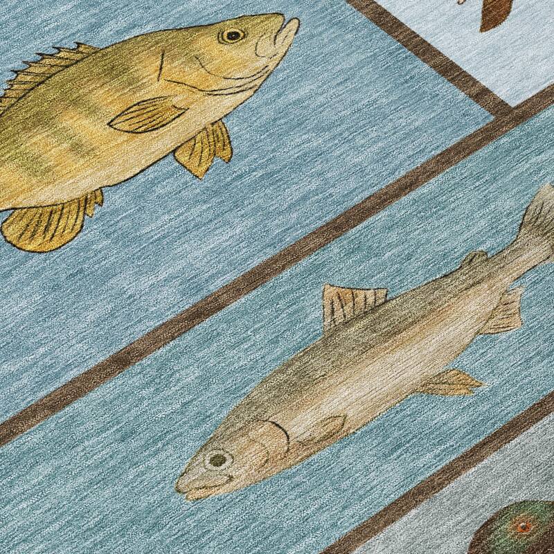 Machine Washable Indoor/ Outdoor Cabin Lodge Chantille Rug