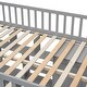preview thumbnail 17 of 16, Full size Loft Bed with Bookshelf, Drawers, Desk and Wardrobe, Grey