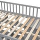 preview thumbnail 15 of 13, Multifunctional Stairway Storage Full Loftbed Frame w/ Wardrobe & Desk