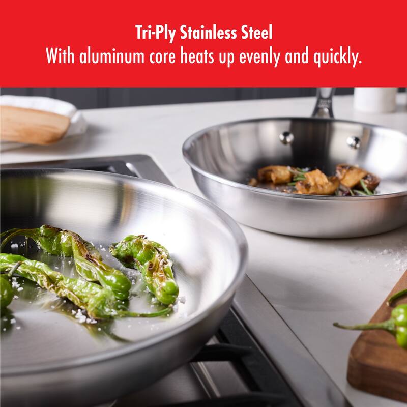 ZWILLING Spirit 3-ply 2-pc Stainless Steel Fry Pan Set