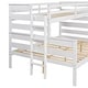 preview thumbnail 18 of 17, Wood Twin XL over Queen Bunk Bed with Ladder