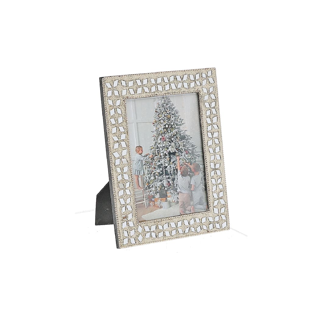 Christmas 5X7" Photo Frame Champagne Diamond