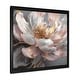 preview thumbnail 2 of 8, Designart "Marble Pink Gold Peony Flower Iii" Floral Peony Framed Wall Art Prints