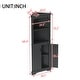 preview thumbnail 28 of 26, GDFStudio - Tall Corner Cabinet with Doors and Open Shelves, Space-Saving Storage Cabinet