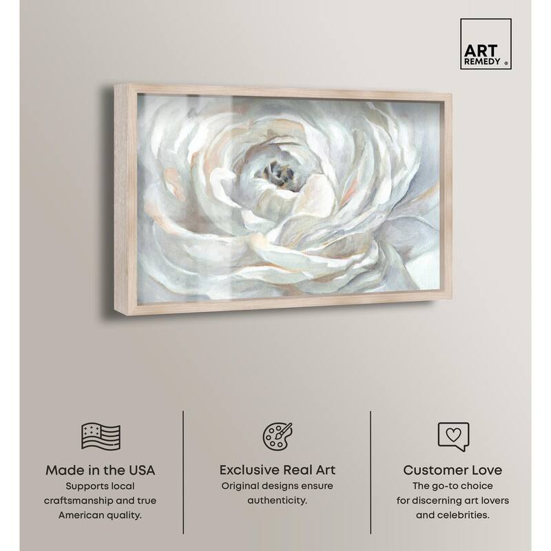 Powdery Peony Shadowbox by Art Remedy
