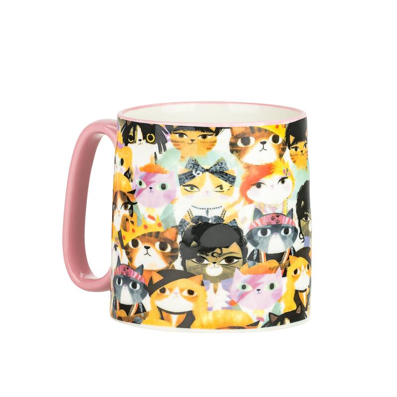 10 Strawberry Street Bella Animal Mugs, Set of 4