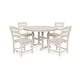 preview thumbnail 11 of 10, POLYWOOD Lakeside 5-Piece Side Chair Dining Set Sand
