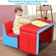 preview thumbnail 4 of 9, Gymax Multi-functional Kids Sofa Table Chair Set Couch Storage Box