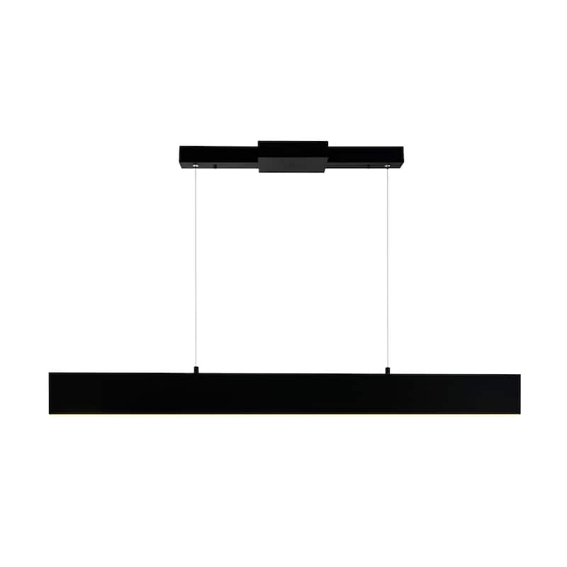 Krista LED Chandelier With Satin Black Finish - Satin Black - Satin Black